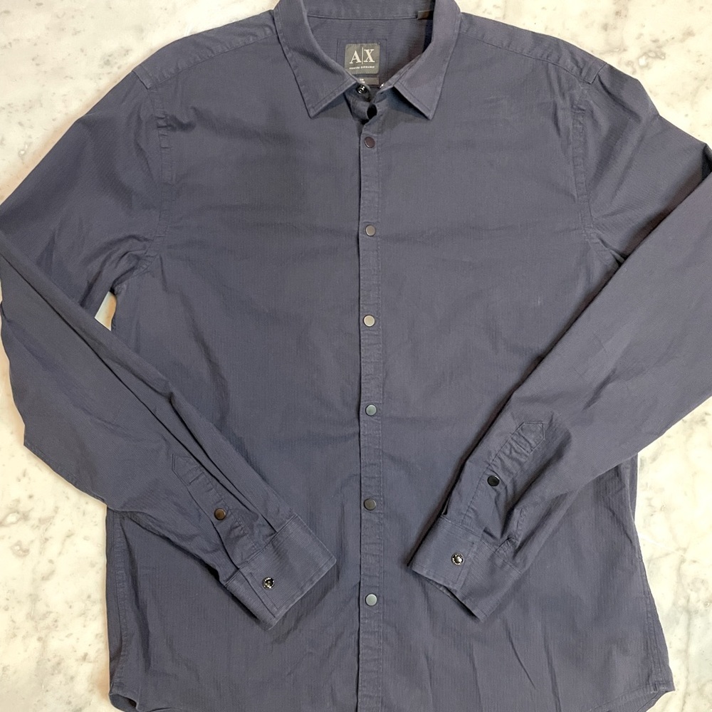 - Armani Exchange Snap Button Down​